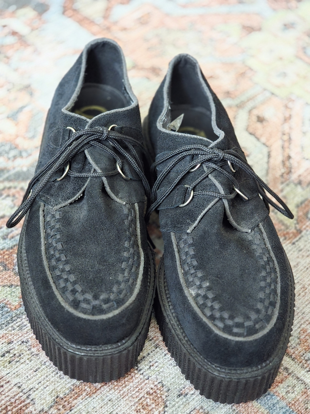Disturbia Men's Black Suede Creeper Shoes